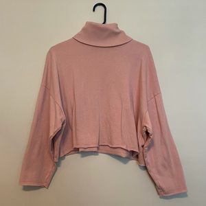 AE Cropped Turtleneck Sweatshirt
